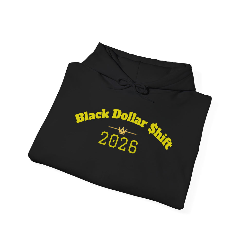 Black Dollar Shift Hoodie, Unisex Sweatshirt
