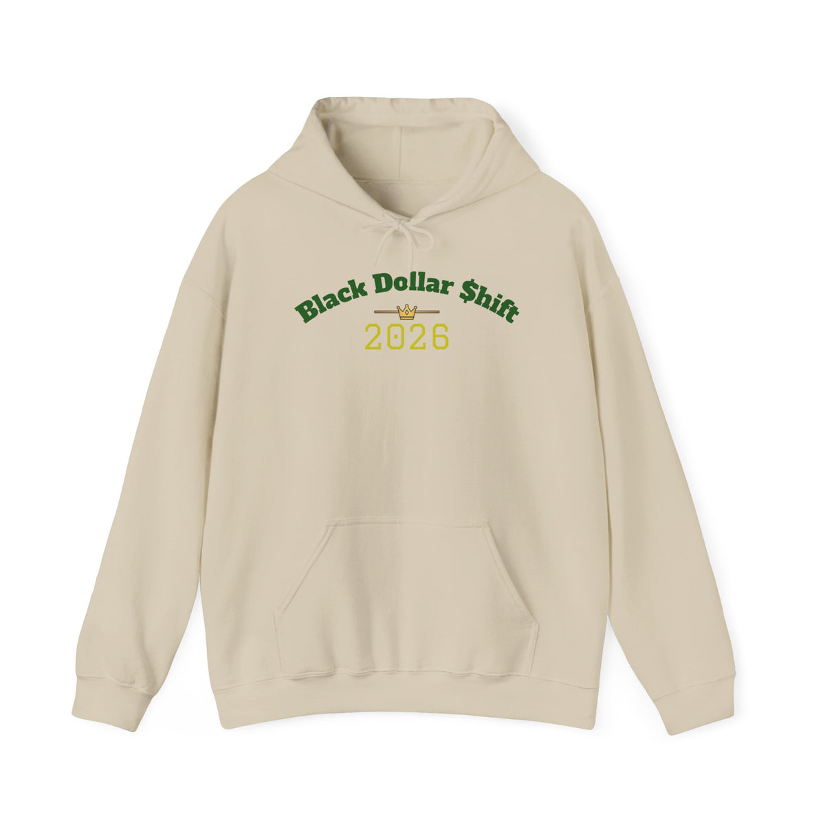 Black Dollar Shift Hoodie, Unisex Sweatshirt
