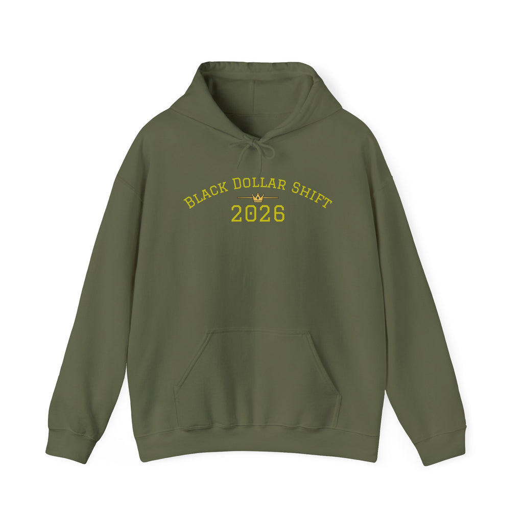 Black Dollar Shift Hoodie, Unisex Sweatshirt