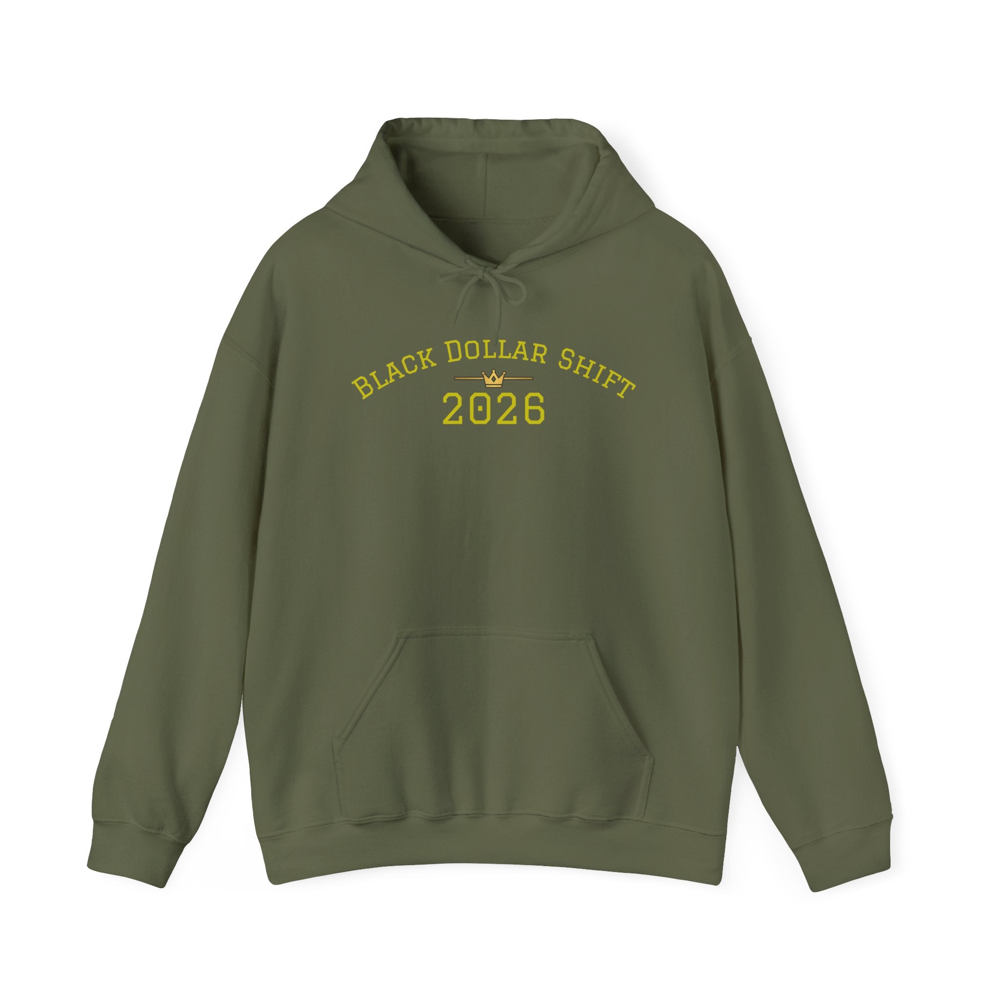 Black Dollar Shift Hoodie, Unisex Sweatshirt