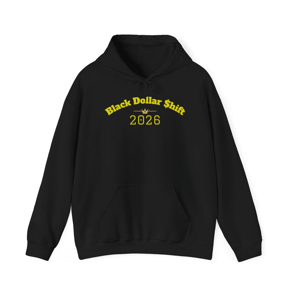 Black Dollar Shift Hoodie, Unisex Sweatshirt
