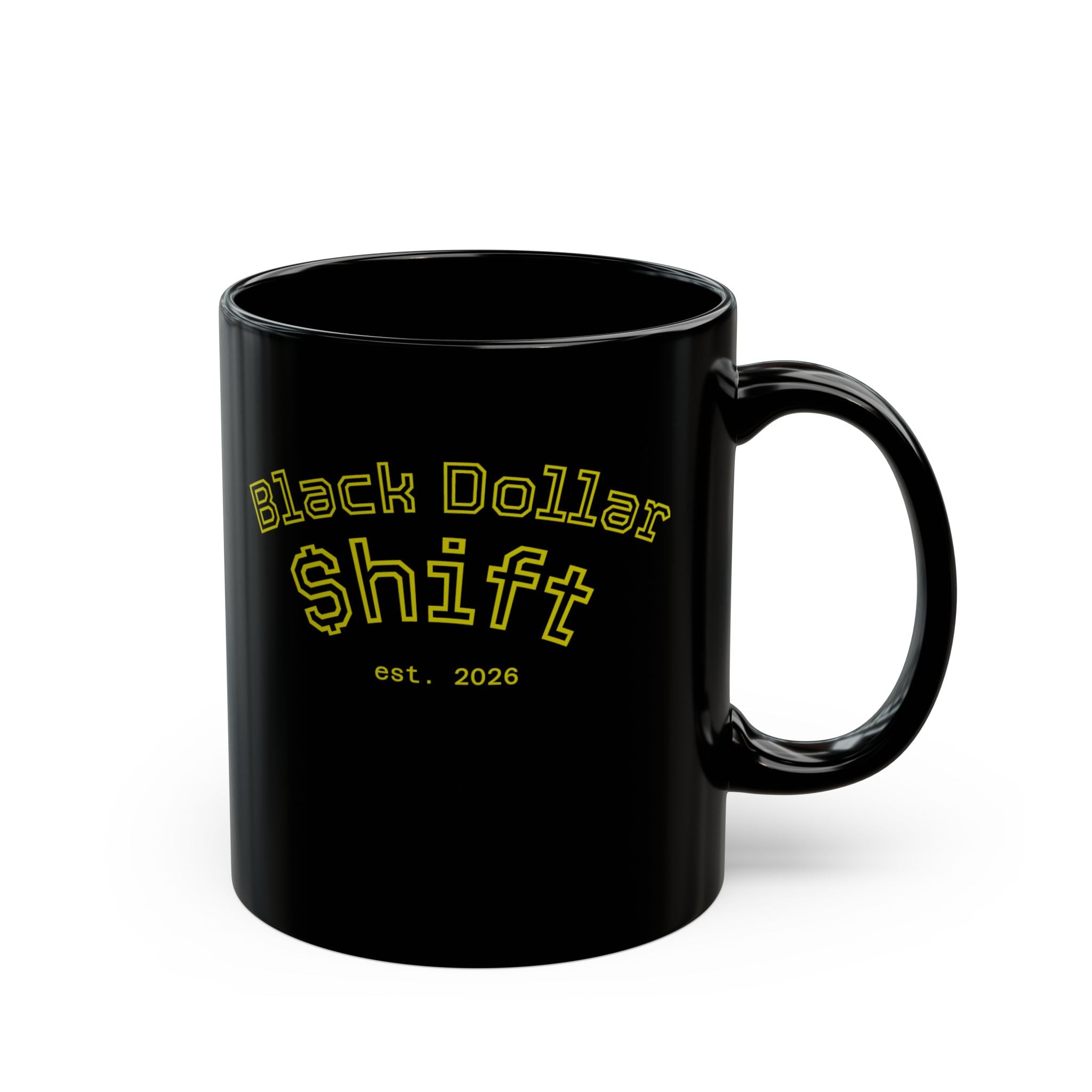 Black Dollar Shift Coffee Mug