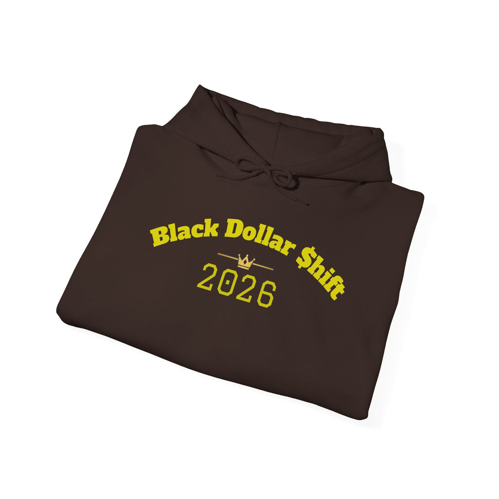 Black Dollar Shift Hoodie, Unisex Sweatshirt