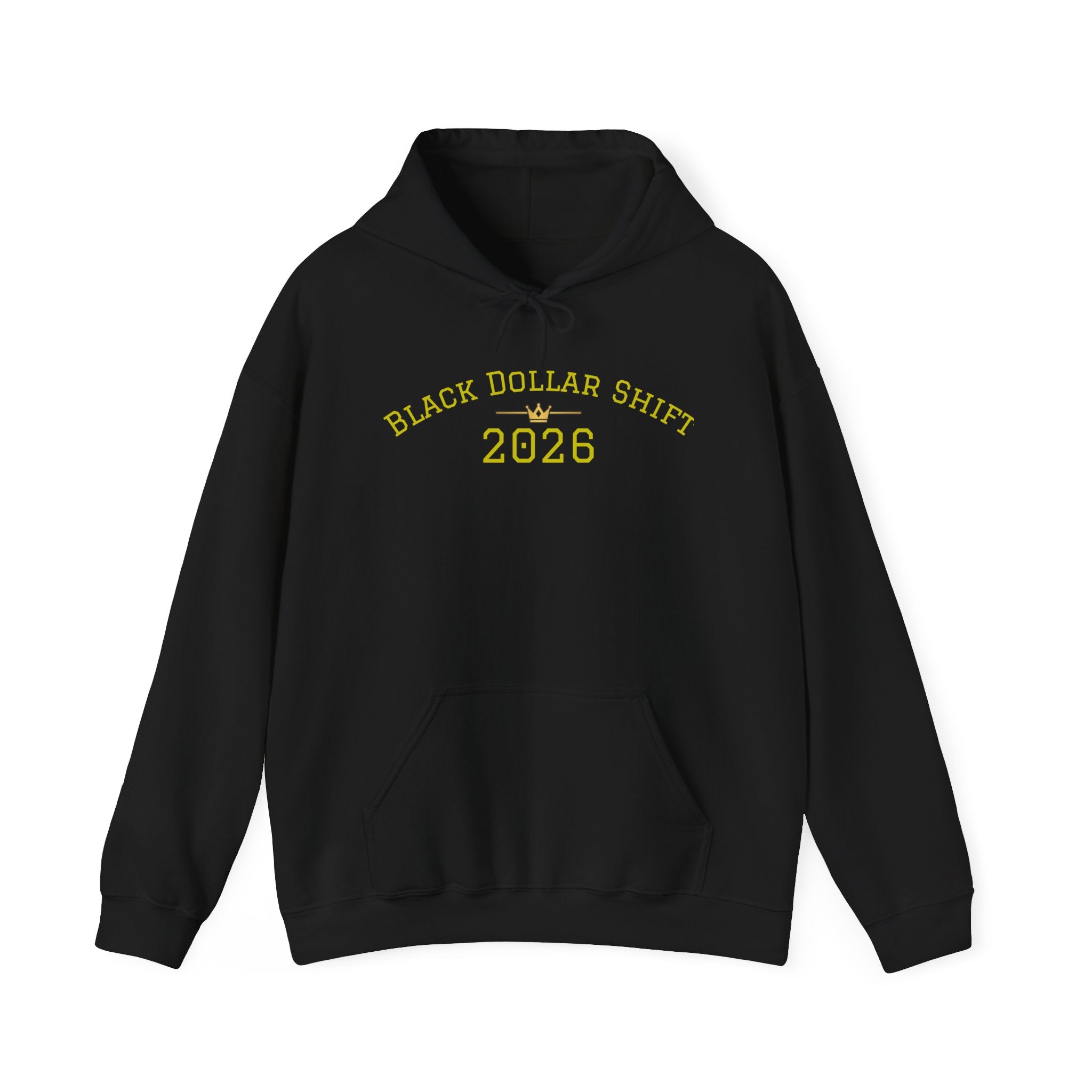 Black Dollar Shift Hoodie, Unisex Sweatshirt
