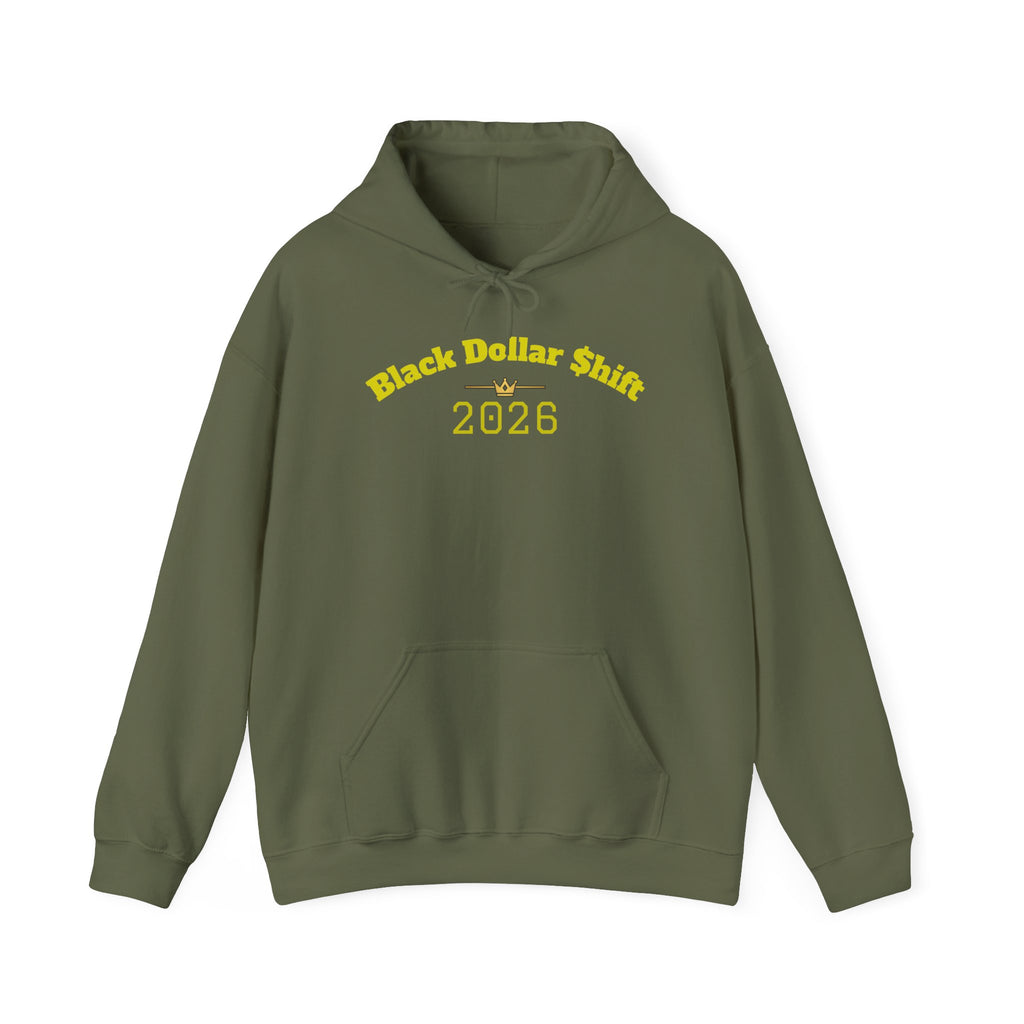 Black Dollar Shift Hoodie, Unisex Sweatshirt