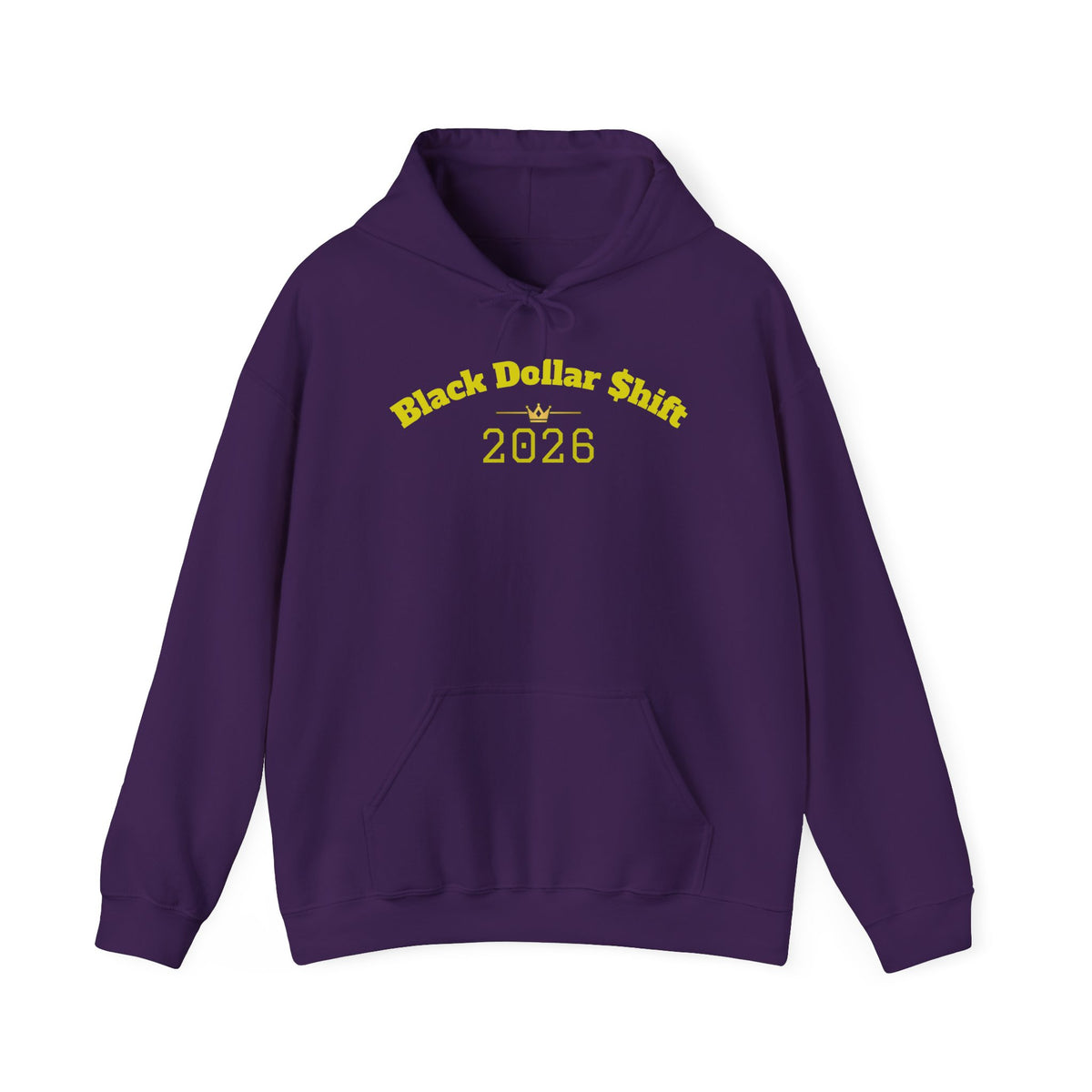Black Dollar Shift Hoodie, Unisex Sweatshirt